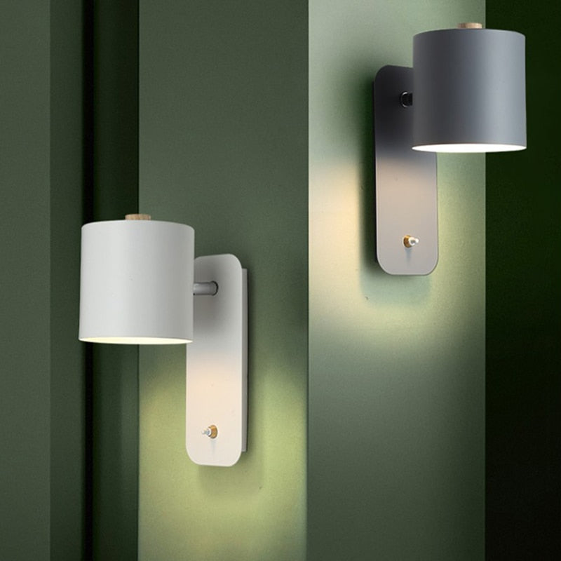 Nokmo | LED Wall Light with Switch | Modern Metal Design