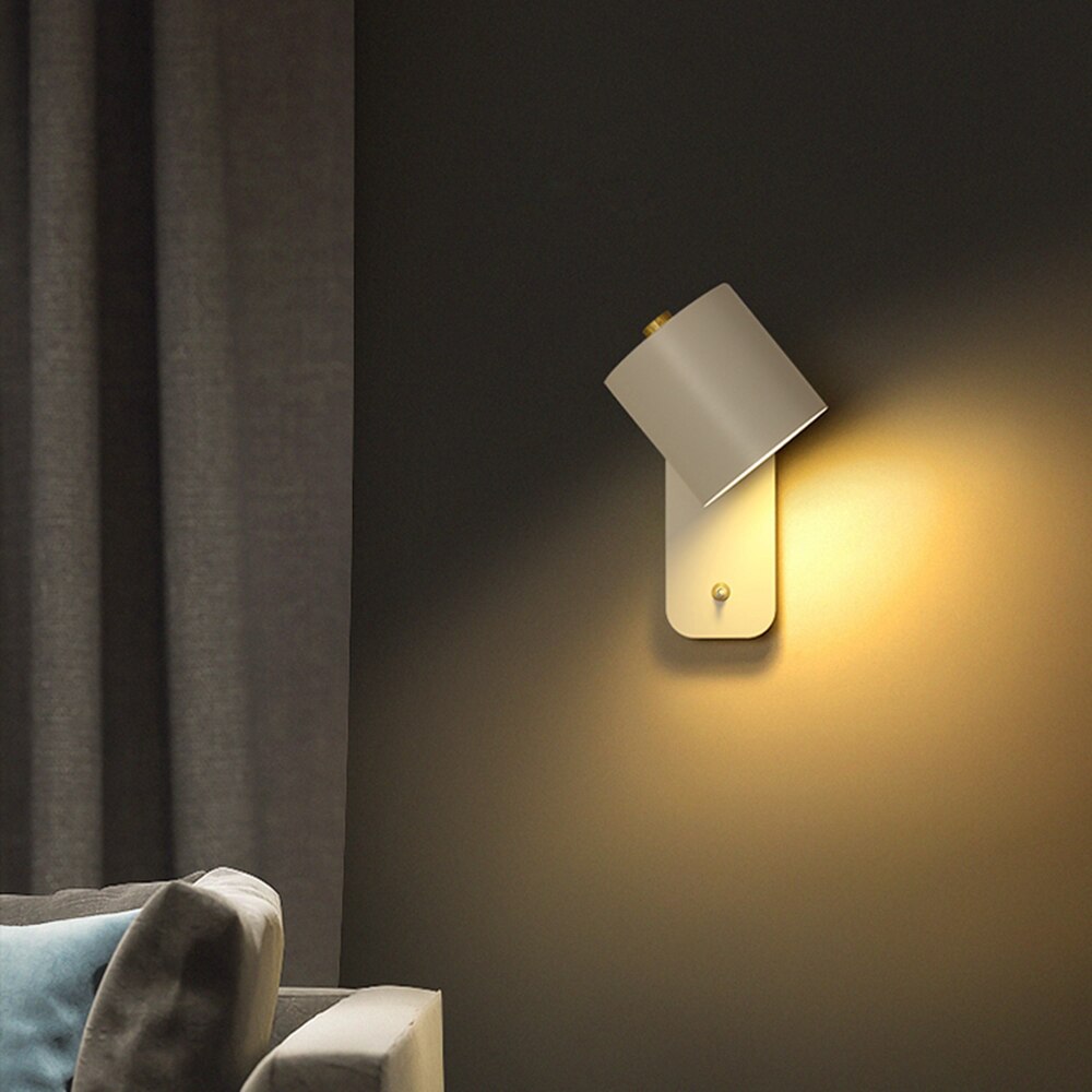 Nokmo | LED Wall Light with Switch | Modern Metal Design