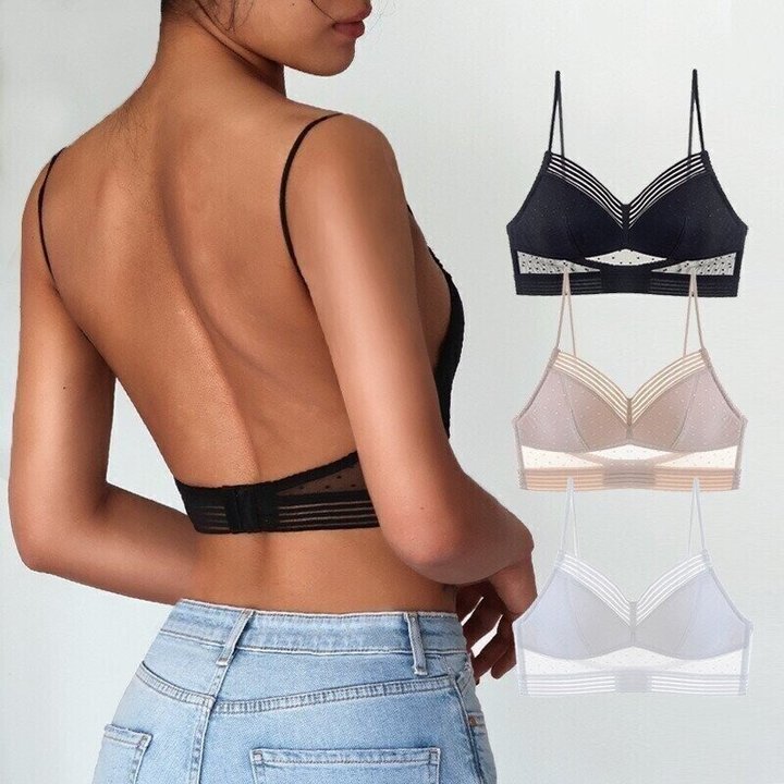 Nokmo | LOW BACK WIRELESS LIFTING LACE BRA
