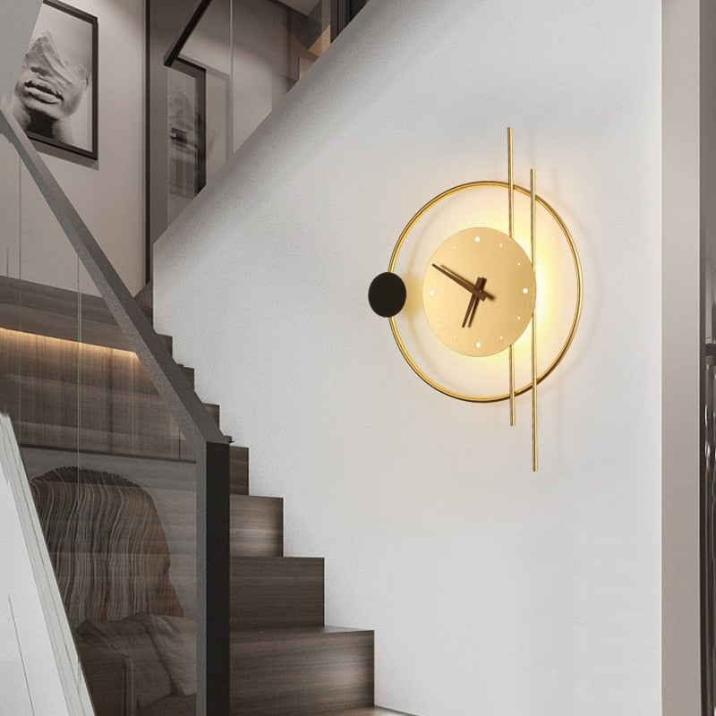 Nokmo | LumiClock - Modern LED Wall Clock for Stylish Lighting