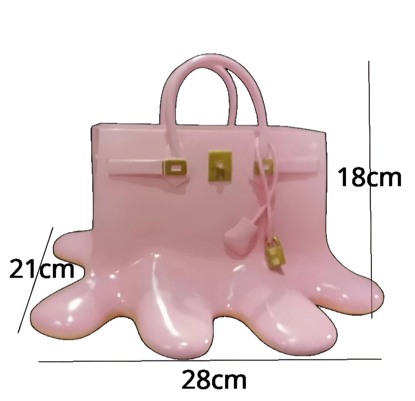 Nokmo | LuxuPurse Vases - Stylish Flower Bag Vase Made of Resin