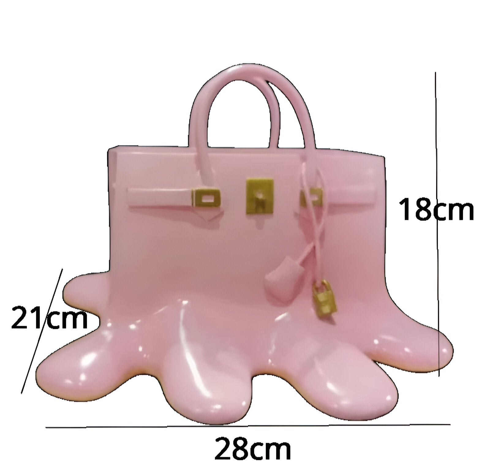 Nokmo | LuxuPurse Vases - Stylish Flower Bag Vase Made of Resin