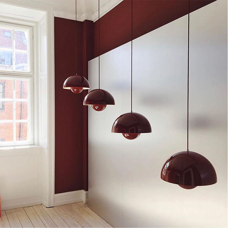 Nokmo | Macaron Pendant Light Hemisphere | Nordic Dome Design