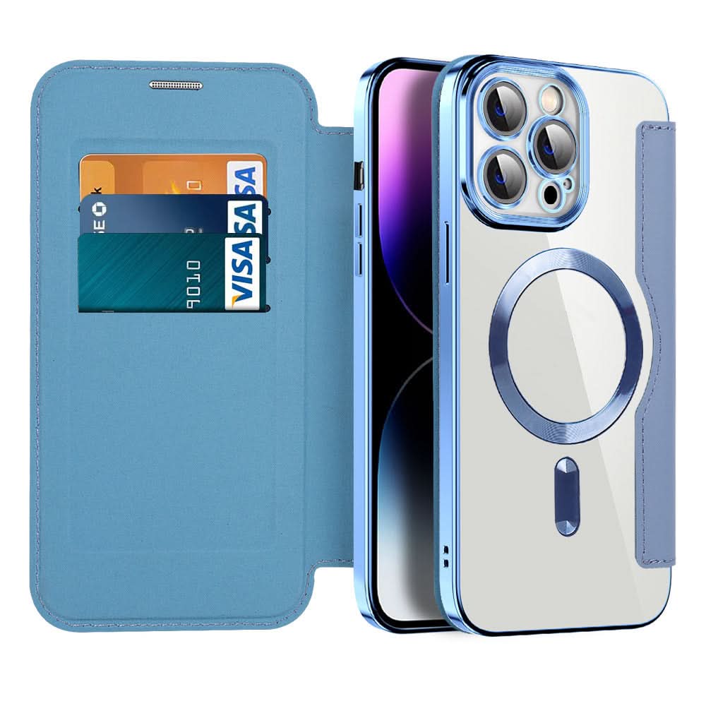Nokmo | Magnetic Leather Flip Case iPhone 11–14 Series