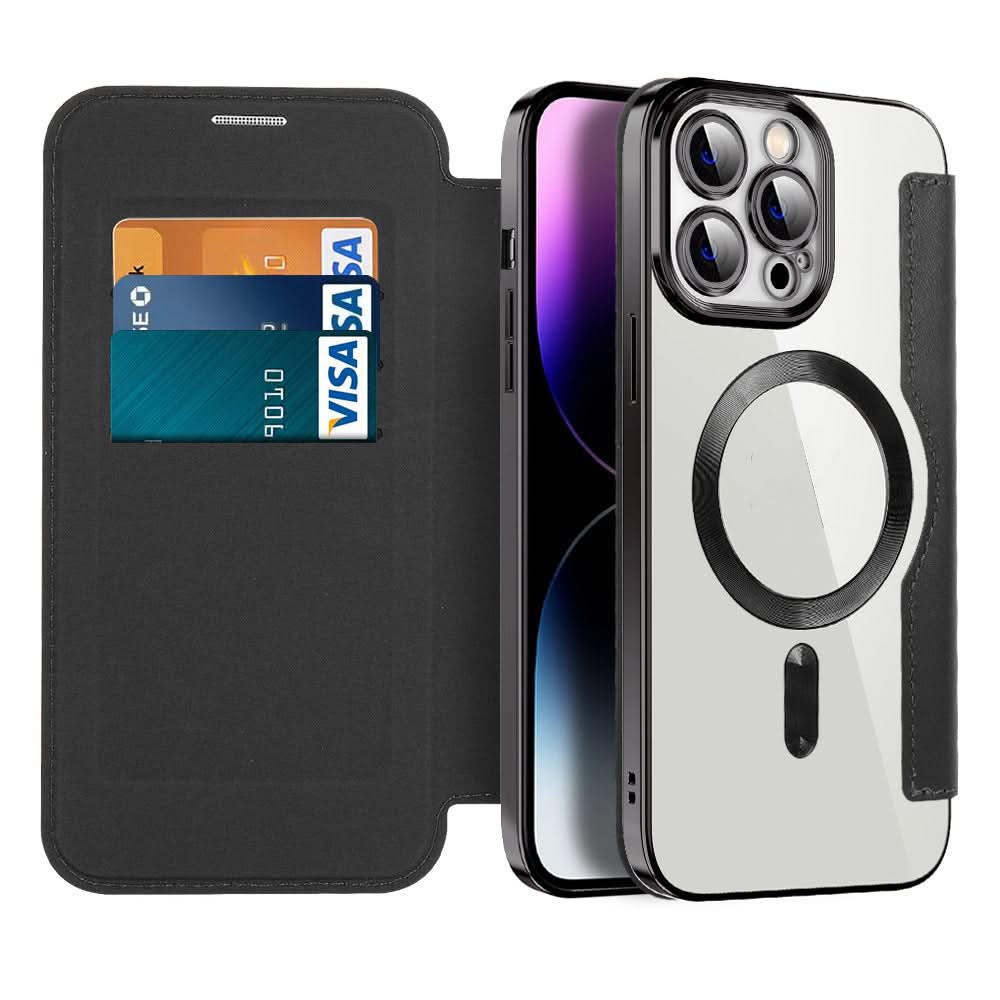 Nokmo | Magnetic Leather Flip Case iPhone 11–14 Series
