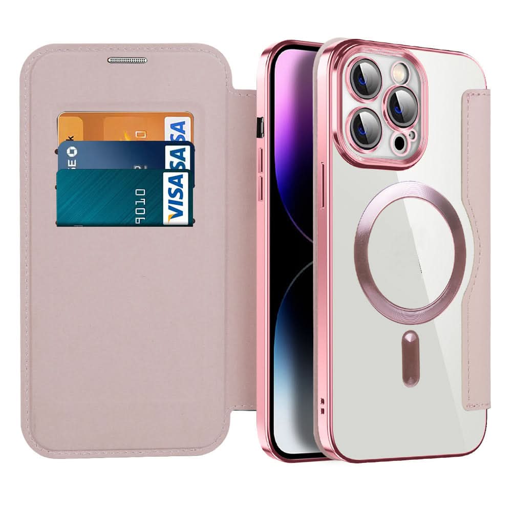 Nokmo | Magnetic Leather Flip Case iPhone 11–14 Series