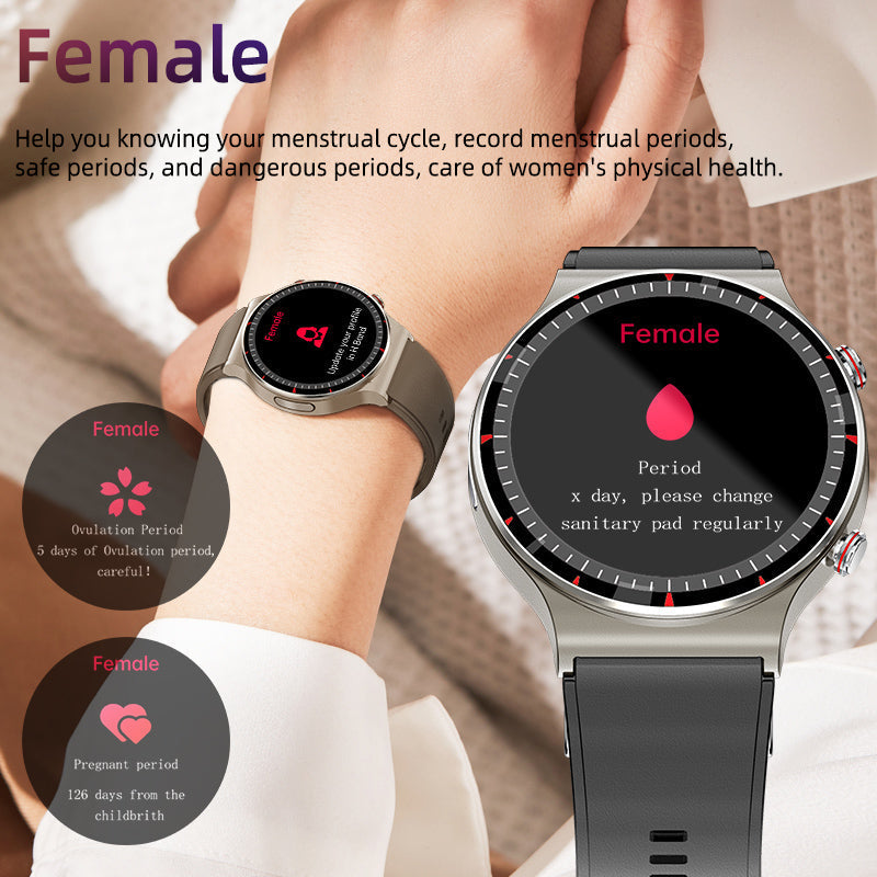 Nokmo | Medical EKG Smartwatch | CFDA Certified | 512Hz High-Precision Biosensor | SpO2 & Heart Rate Monitoring | AI-Based Breathing Analysis | IP67 Waterproof