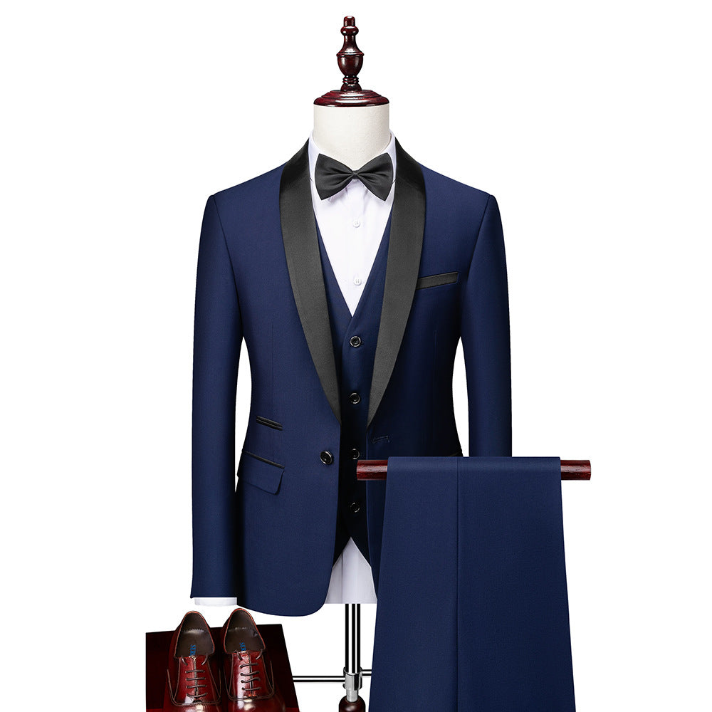 Nokmo | Men's 3-Piece Shawl Lapel Suit Set