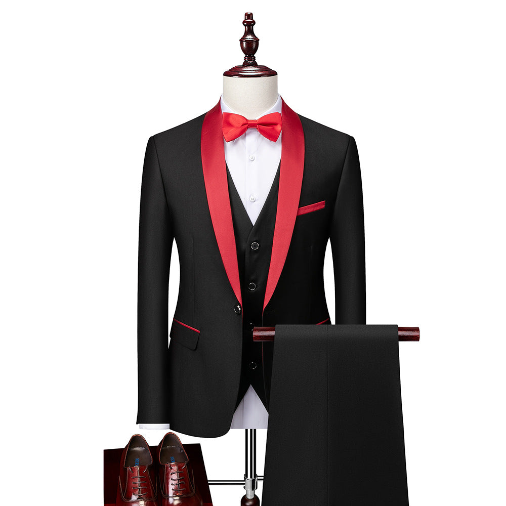 Nokmo | Men's 3-Piece Shawl Lapel Suit Set