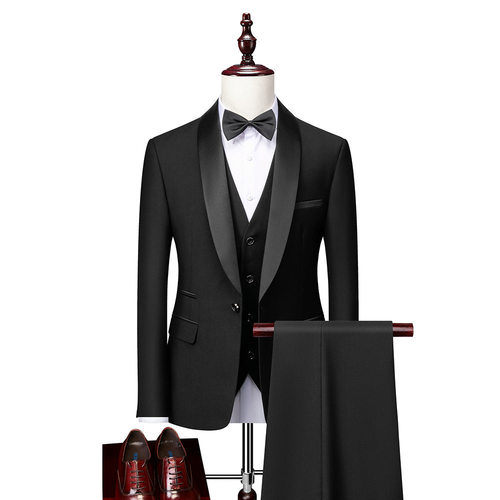 Nokmo | Men's 3-Piece Shawl Lapel Suit Set
