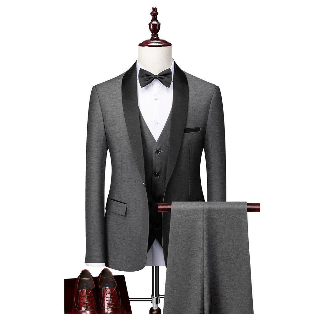 Nokmo | Men's 3-Piece Shawl Lapel Suit Set