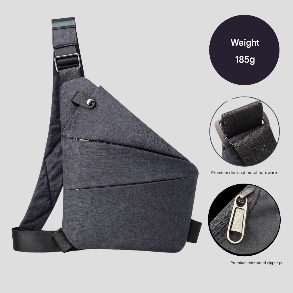 Nokmo | Men's Anti-Theft Sling Bag with Hidden Zipper