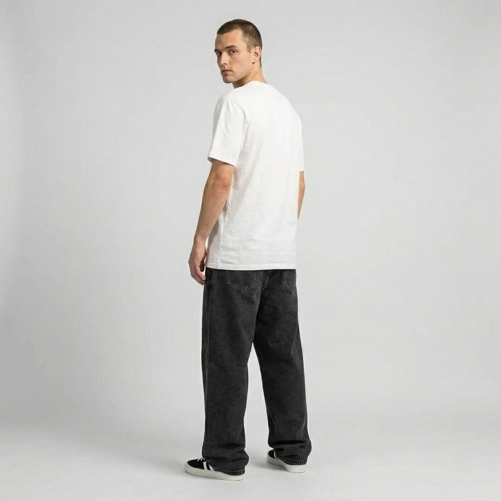 Nokmo | Men's Baggy Denim Jeans | Wide Leg Skater Style
