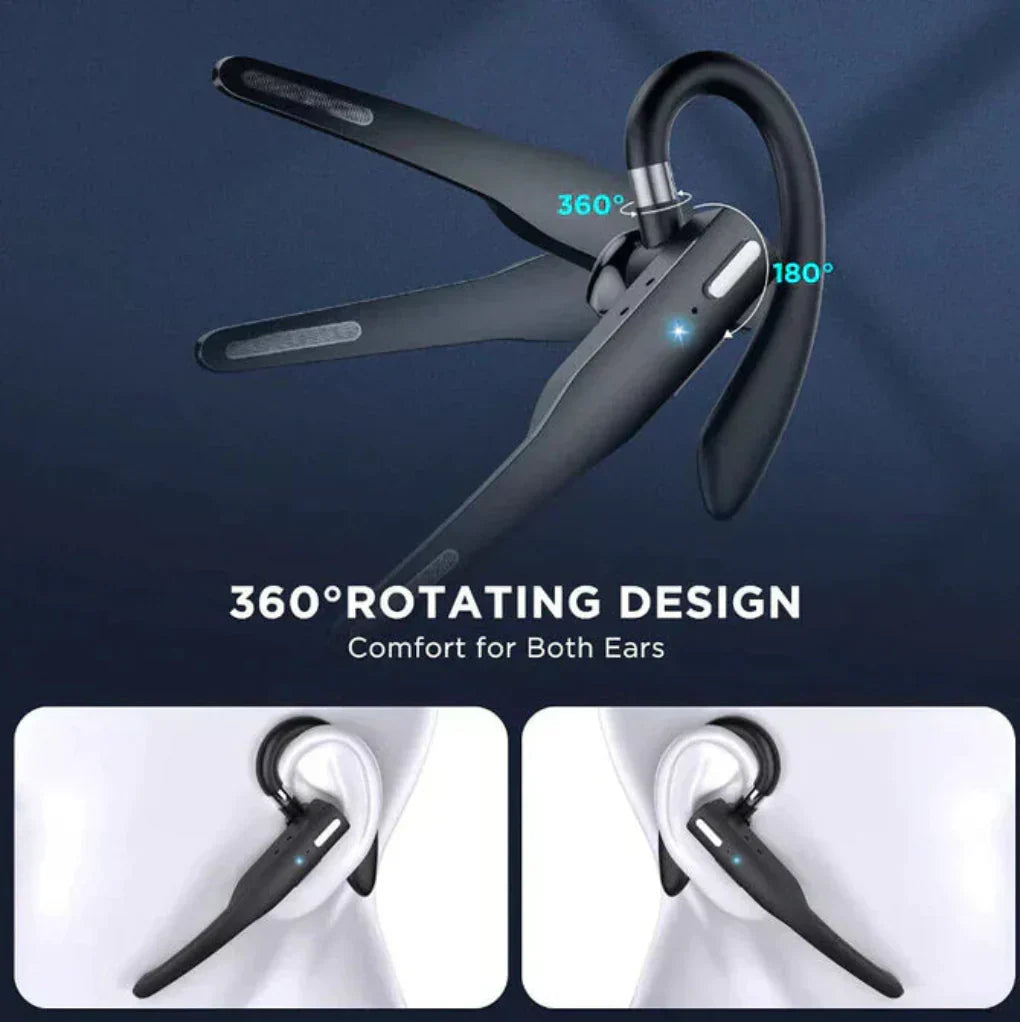 Nokmo | Men's Bluetooth 5.1 Noise Cancelling Headset with Dual Mics