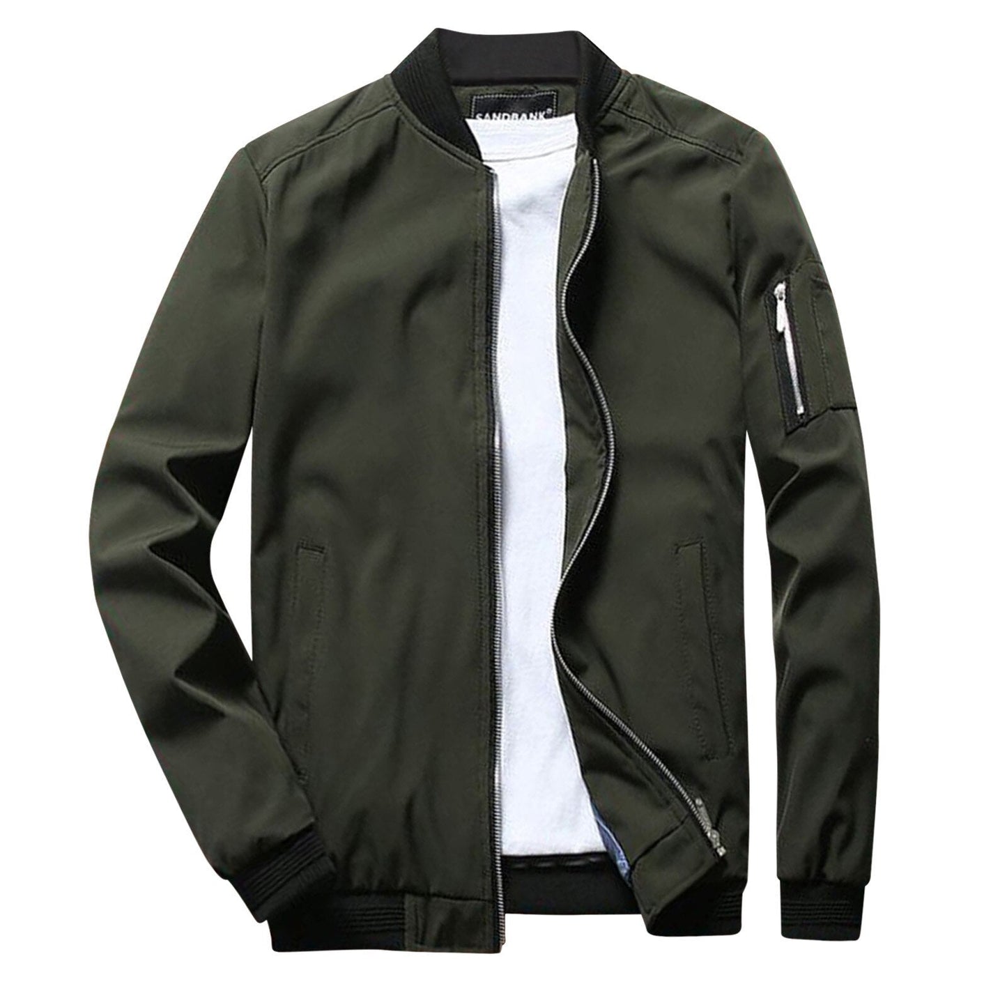 Nokmo | Men's Bomber Jacket - Casual Zipper Design