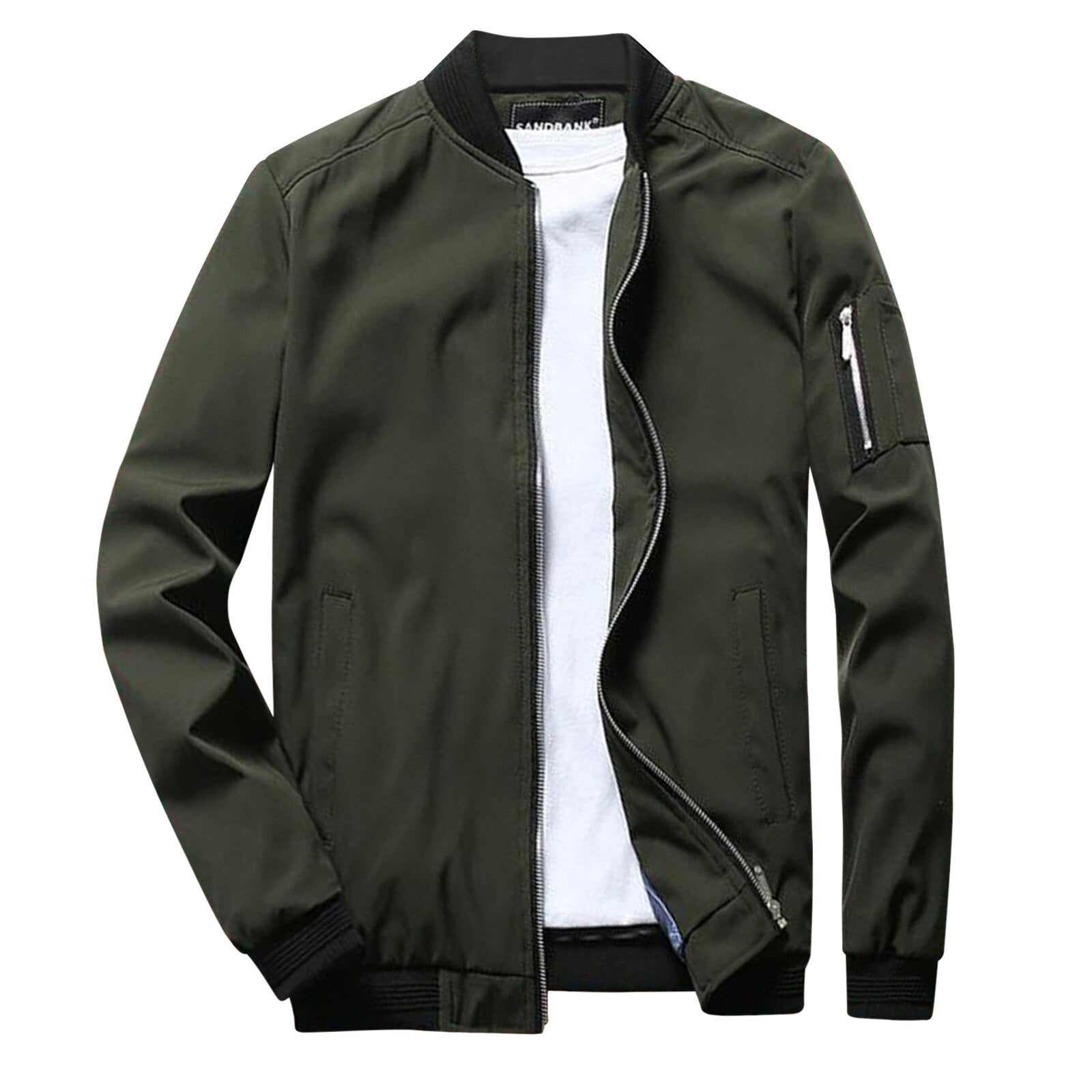 Nokmo | Men's Bomber Jacket - Casual Zipper Design