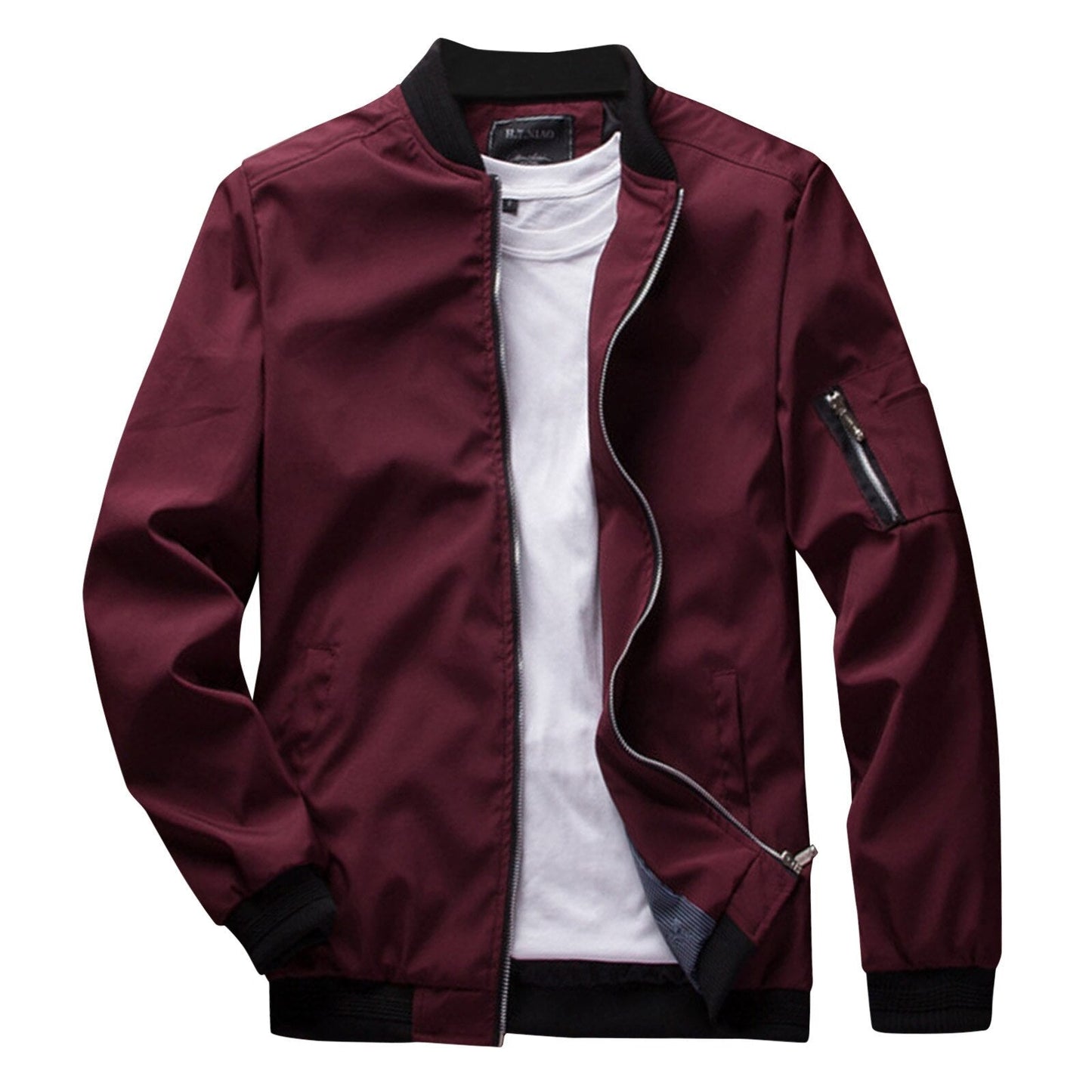 Nokmo | Men's Bomber Jacket - Casual Zipper Design
