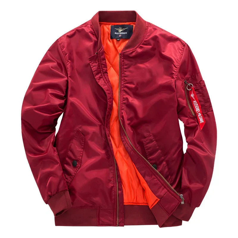 Nokmo | Men's Bomber Jacket | Quilted Lining Casual Outerwear