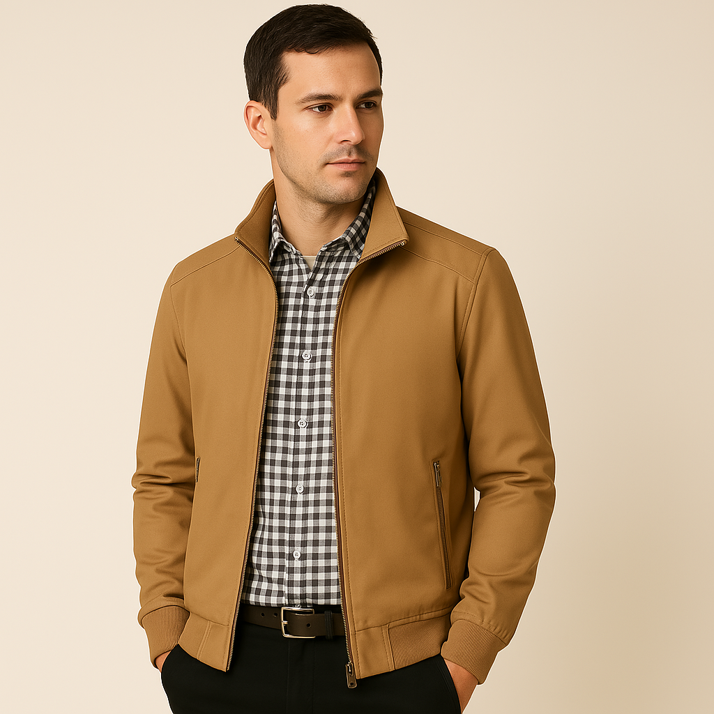 Nokmo | Men's Bomber Jacket with Stand Collar