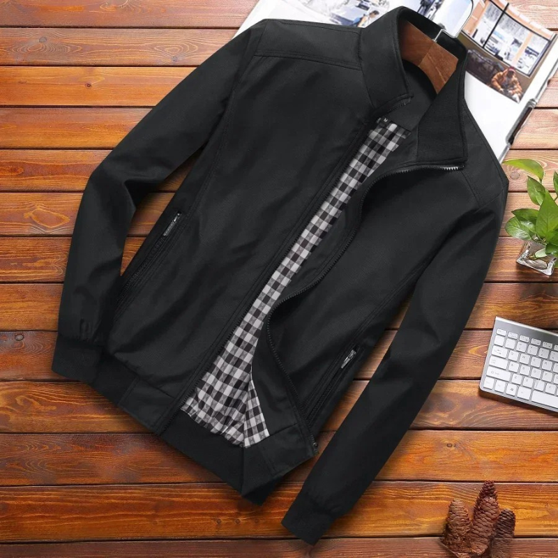 Nokmo | Men's Bomber Jacket with Stand Collar