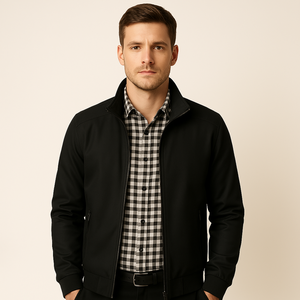 Nokmo | Men's Bomber Jacket with Stand Collar
