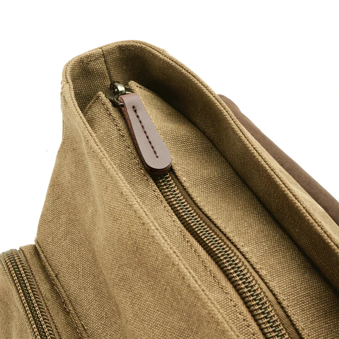 Nokmo | Men's Canvas Messenger Bag with Buckle Flap