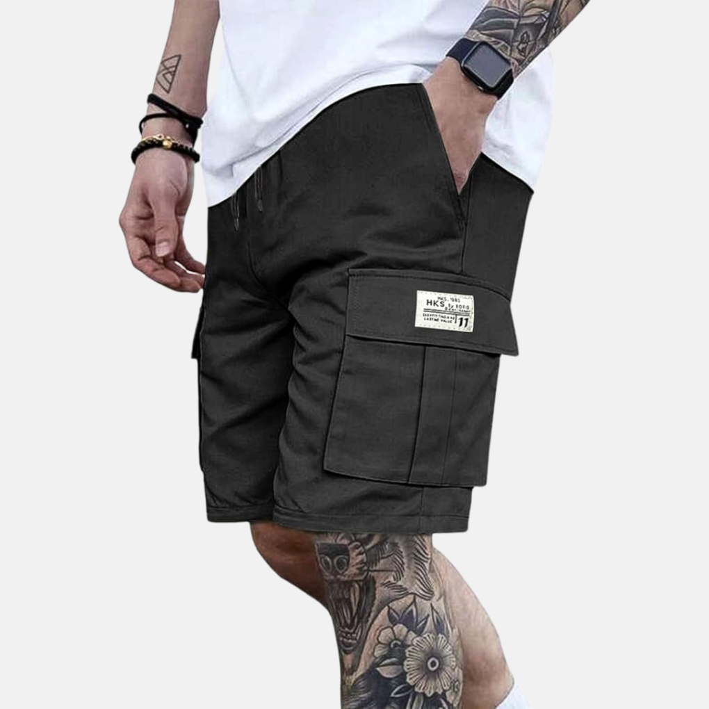 Nokmo | Men's Cargo Shorts with Elastic Waist