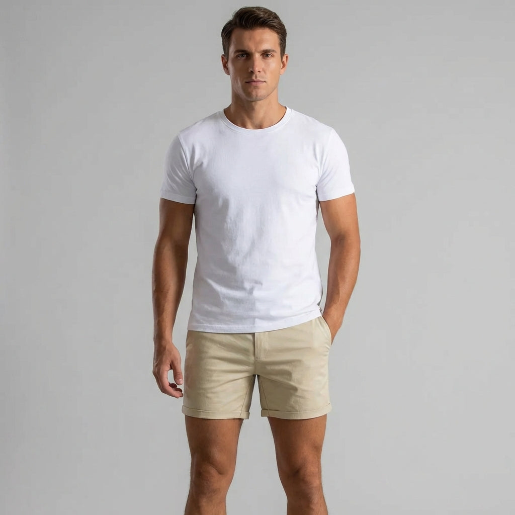 Nokmo | Men's Chino Shorts - Slim Fit