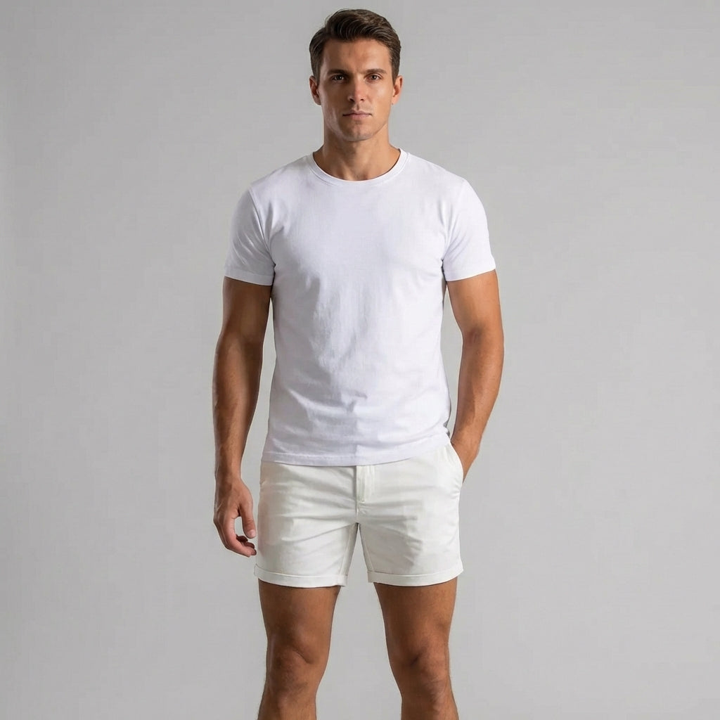 Nokmo | Men's Chino Shorts - Slim Fit