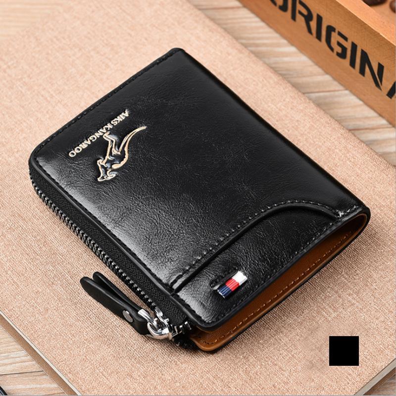 Nokmo | Men's Compact RFID Blocking Zipper Wallet