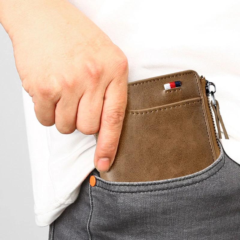 Nokmo | Men's Compact RFID Blocking Zipper Wallet