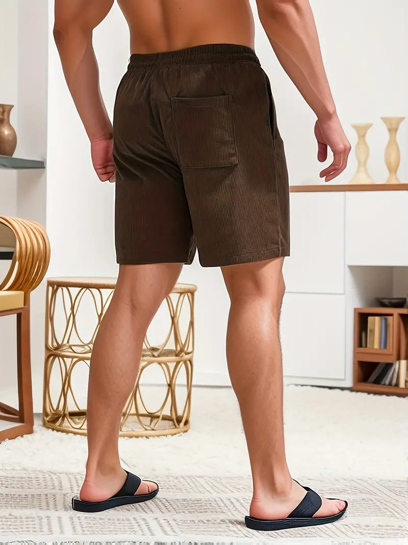 Nokmo | Men's Corduroy Swim Shorts with Drawstring