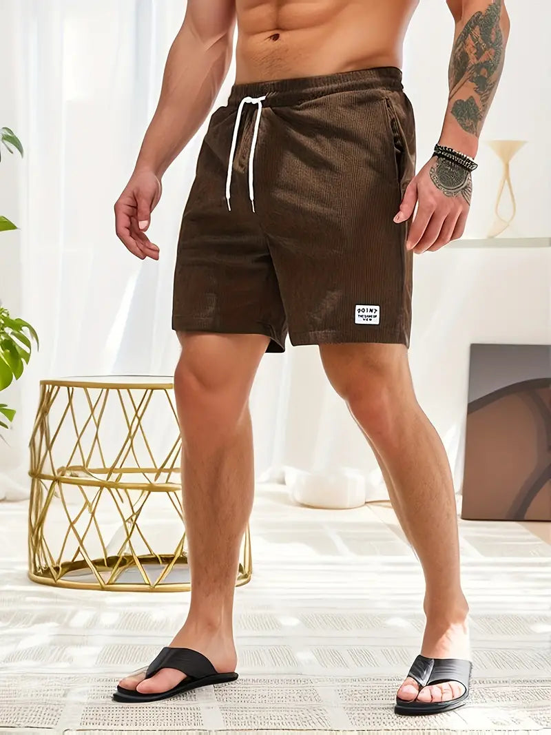 Nokmo | Men's Corduroy Swim Shorts with Drawstring