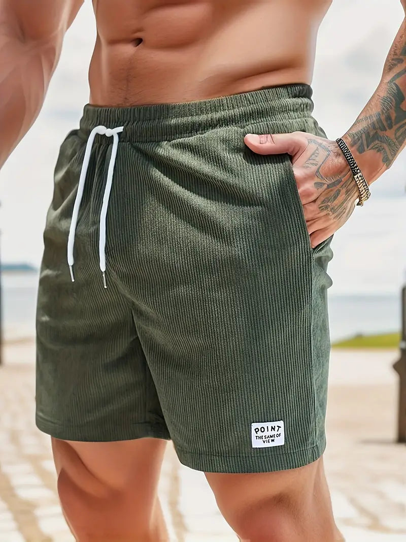 Nokmo | Men's Corduroy Swim Shorts with Drawstring