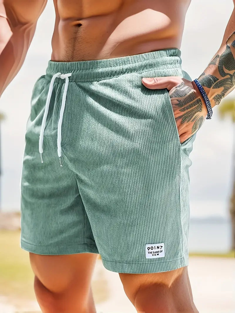 Nokmo | Men's Corduroy Swim Shorts with Drawstring