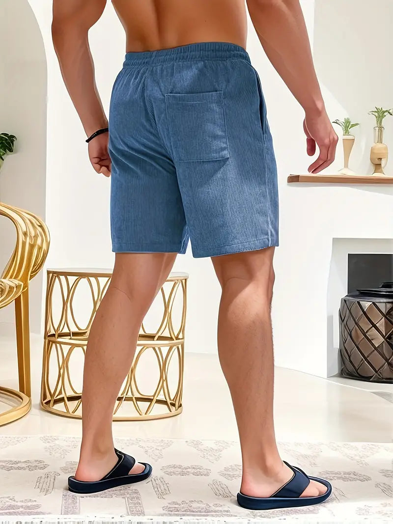 Nokmo | Men's Corduroy Swim Shorts with Drawstring