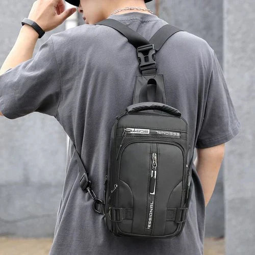 Nokmo | Men's Crossbody Bag with Anti-Theft Hidden Zippers