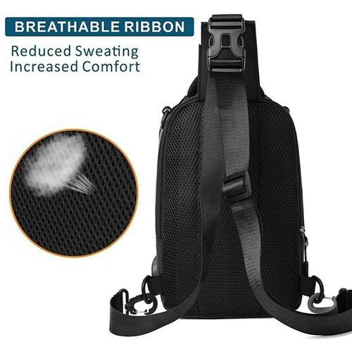 Nokmo | Men's Crossbody Bag with Anti-Theft Hidden Zippers