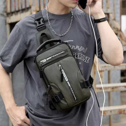 Nokmo | Men's Crossbody Bag with Anti-Theft Hidden Zippers