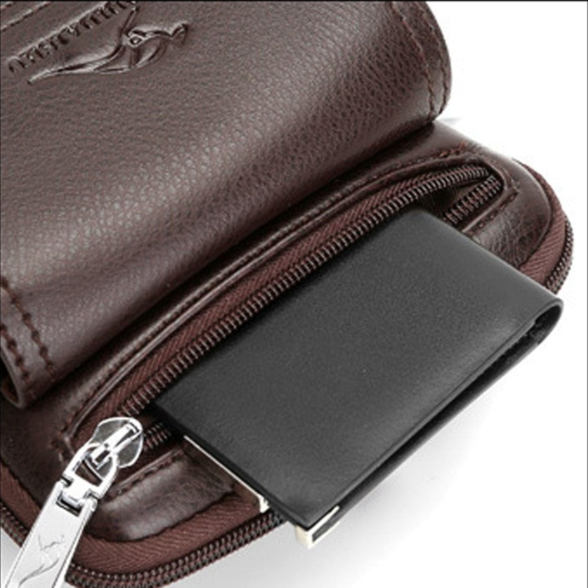 Nokmo | Men's Crossbody Bag with Flap Pocket