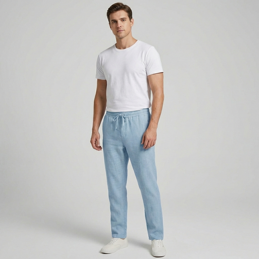 Nokmo | Men's Drawstring Linen Pants
