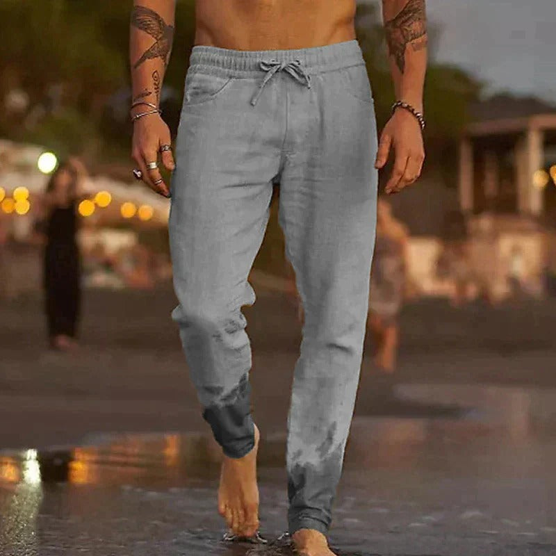 Nokmo | Men's Drawstring Linen Pants