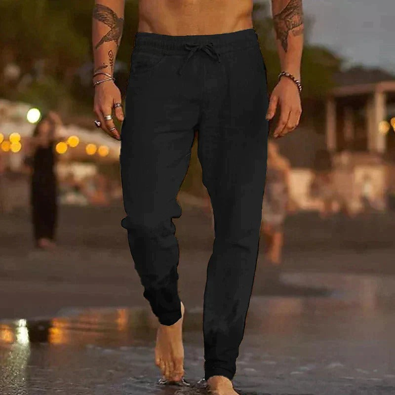 Nokmo | Men's Drawstring Linen Pants