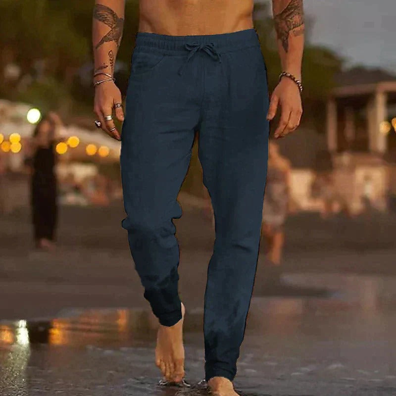 Nokmo | Men's Drawstring Linen Pants