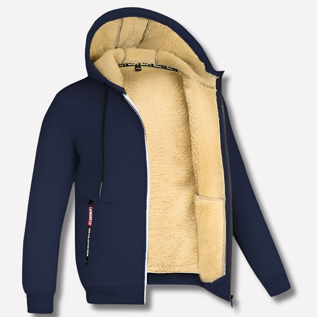 Nokmo | Men's Fleece Hoodie with Sherpa Lining