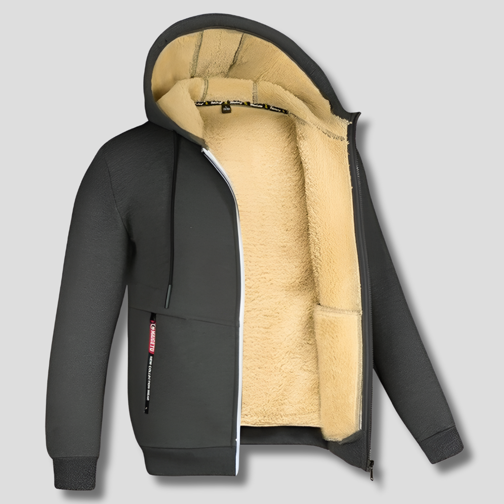 Nokmo | Men's Fleece Hoodie with Sherpa Lining