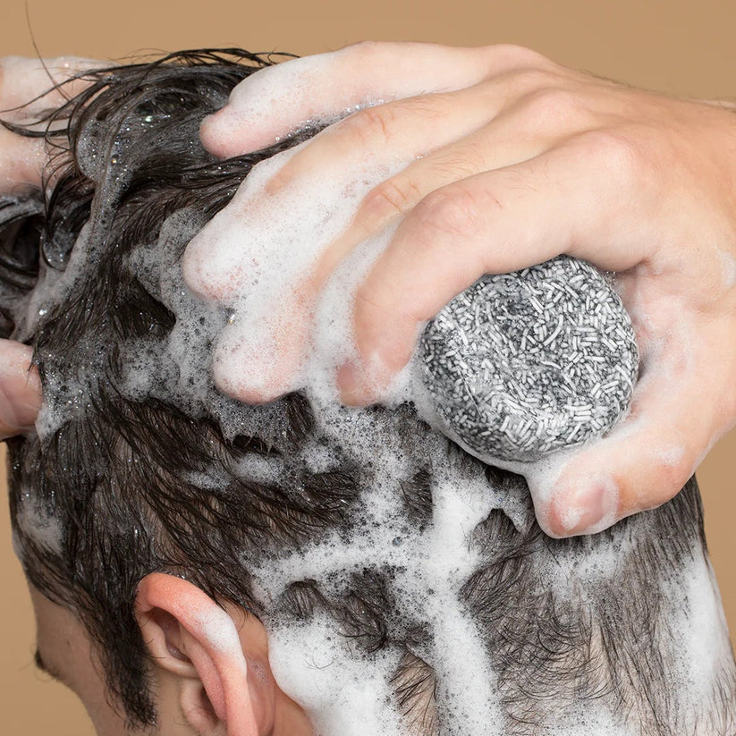 Nokmo | Men's Grey Coverage Shampoo Bar for Hair & Beard