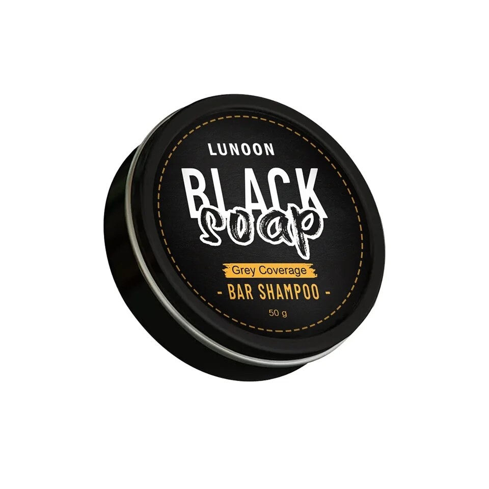 Nokmo | Men's Grey Coverage Shampoo Bar for Hair & Beard