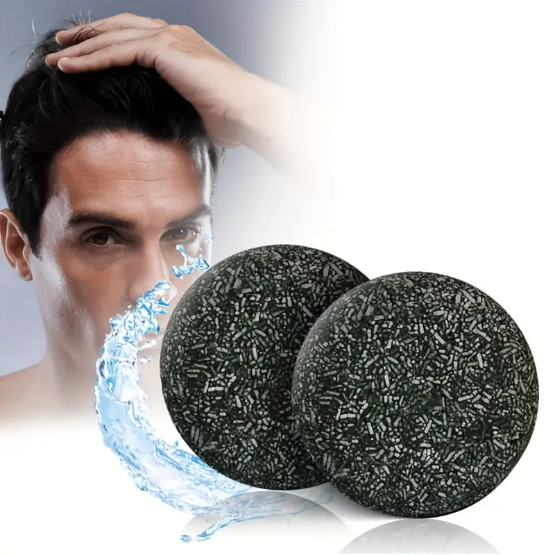 Nokmo | Men's Grey Coverage Shampoo Bar for Hair & Beard