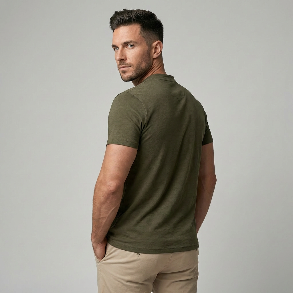 Nokmo | Men's Henley Polo Shirt